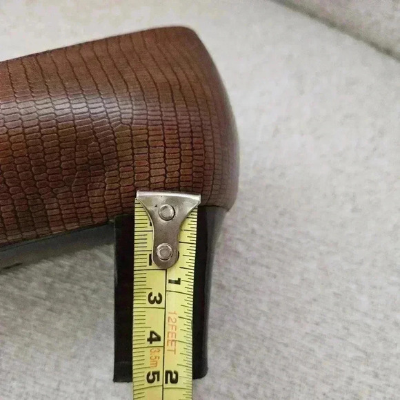 Naturalizer Galaxy Tan Lizard Print Vintage Classic Corpcore Business Y2K Sz 9 - Picture 4 of 6